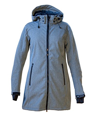 Deproc Active Damen Mantel Softshellmantel, Grau (Grey), 38 von DEPROC-Active