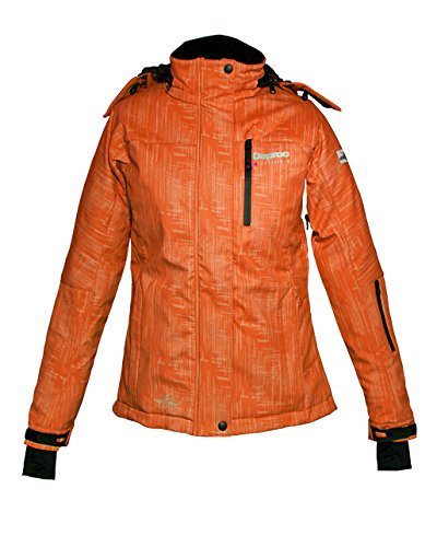 Deproc Active Damen Softshell-Skijacke und Winterjacke für Chicopee Jacke, orange Print, 36 Deproc Active Damen Softshell-Skijacke und Winterjacke für Chicopee Jacke, orange Print, 36 von DEPROC-Active