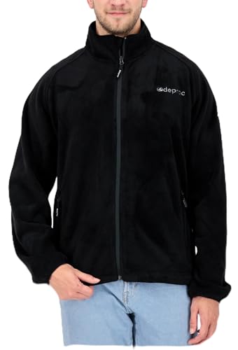 Deproc Active Herren Fleecejacke mit Stehkragen Übergangsjacke Windbreaker Polarfleece WAWA BAY von DEPROC-Active