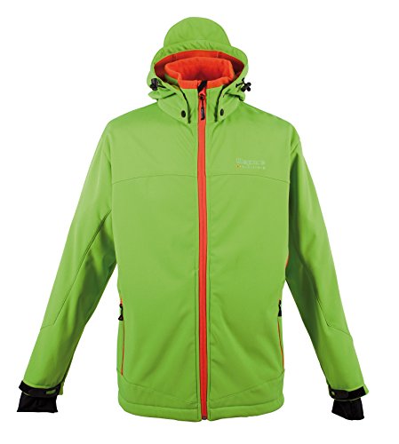 Deproc Active Herren Jacke Softshelljacke Pika Peak, Jasmine Green, M von DEPROC-Active