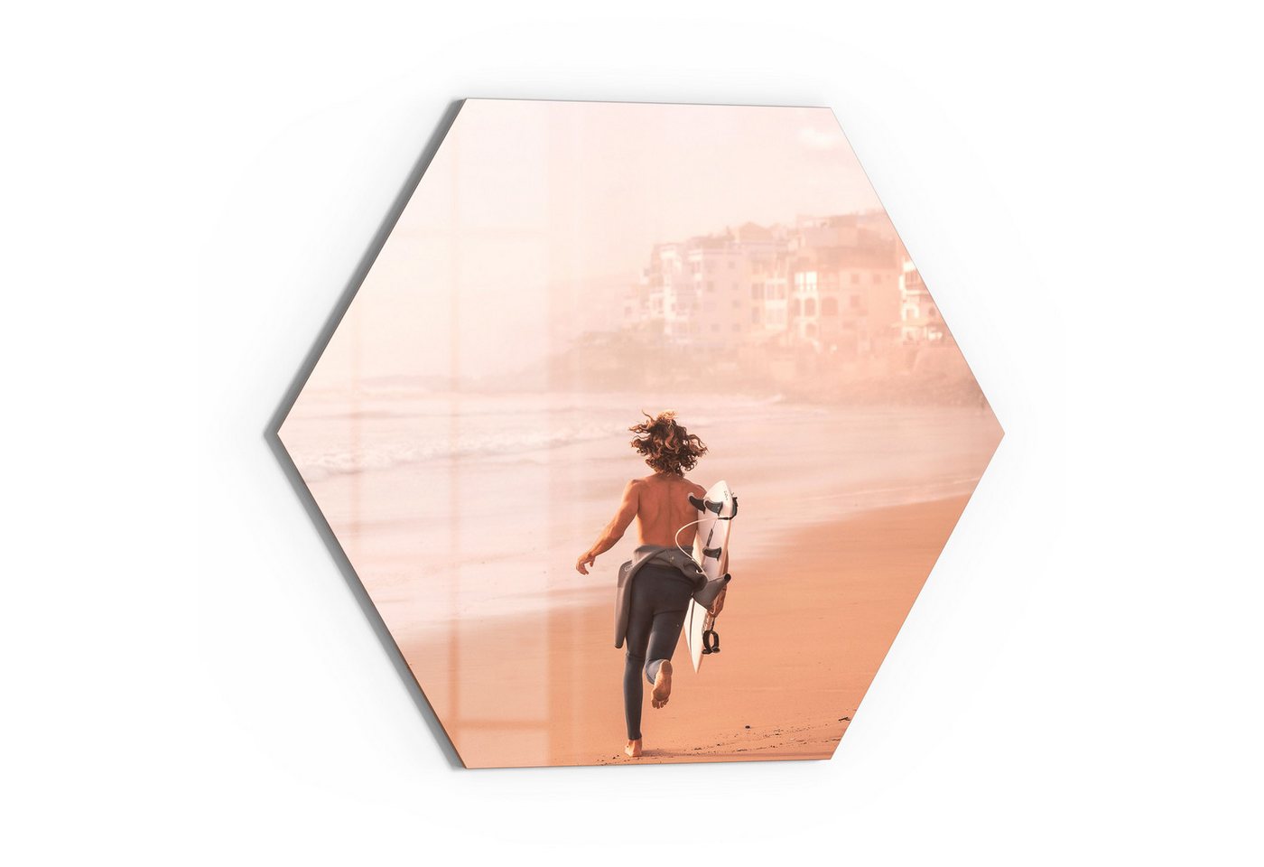 DEQOART Glasbild 'Energie am Morgen', 'Energie am Morgen', Glas Wandbild Bild schwebend modern DEQOART Glasbild 'Energie am Morgen', 'Energie am Morgen', Glas Wandbild Bild schwebend modern von DEQOART
