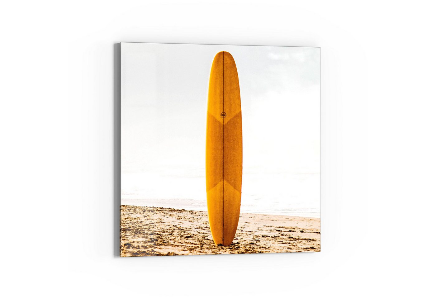 DEQOART Glasbild 'Goldener Surftraum', 'Goldener Surftraum', Glas Wandbild Bild schwebend modern DEQOART Glasbild 'Goldener Surftraum', 'Goldener Surftraum', Glas Wandbild Bild schwebend modern von DEQOART