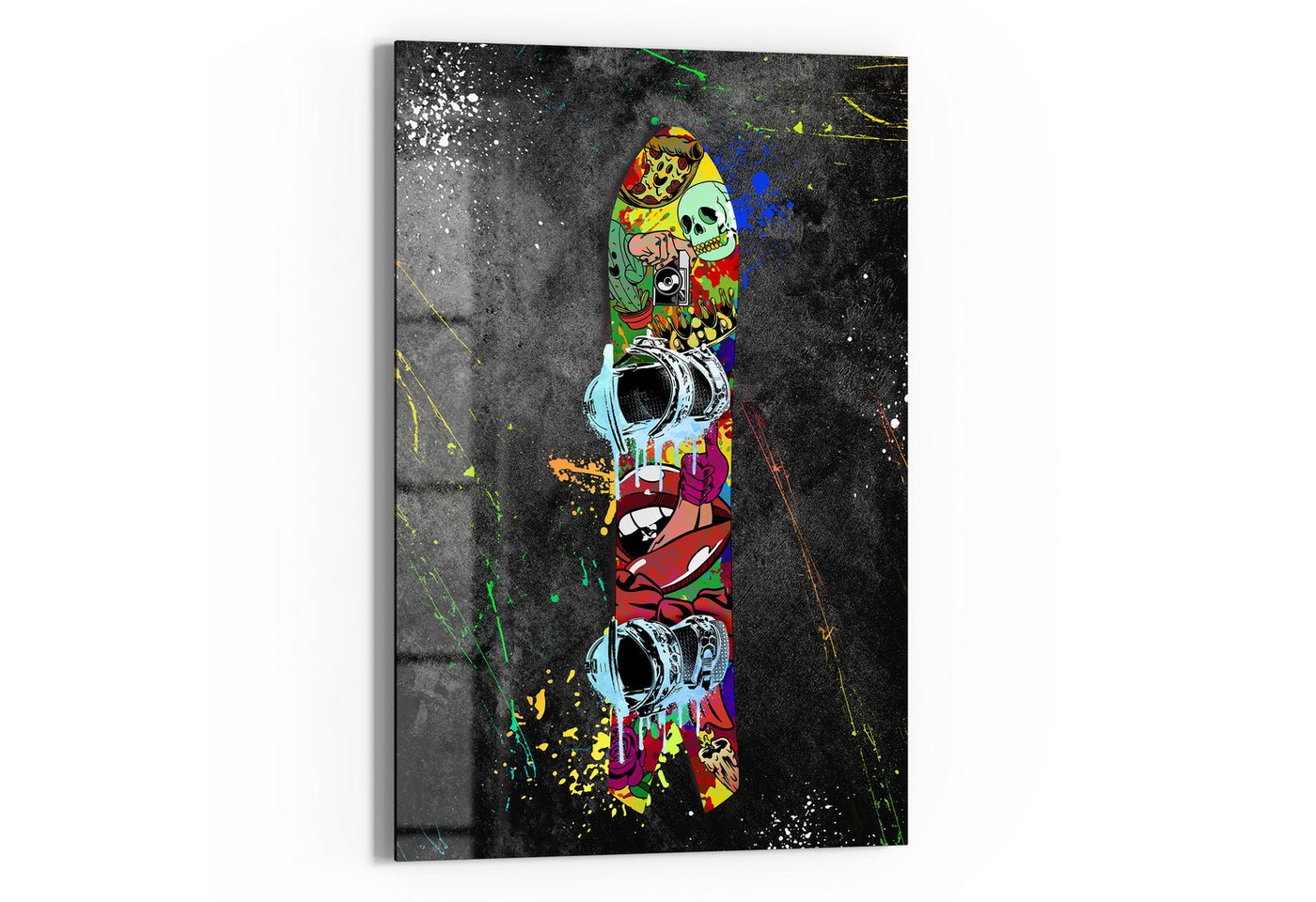 DEQOART Glasbild 'Rebellisches Board', 'Rebellisches Board', Glas Wandbild Bild schwebend modern DEQOART Glasbild 'Rebellisches Board', 'Rebellisches Board', Glas Wandbild Bild schwebend modern von DEQOART
