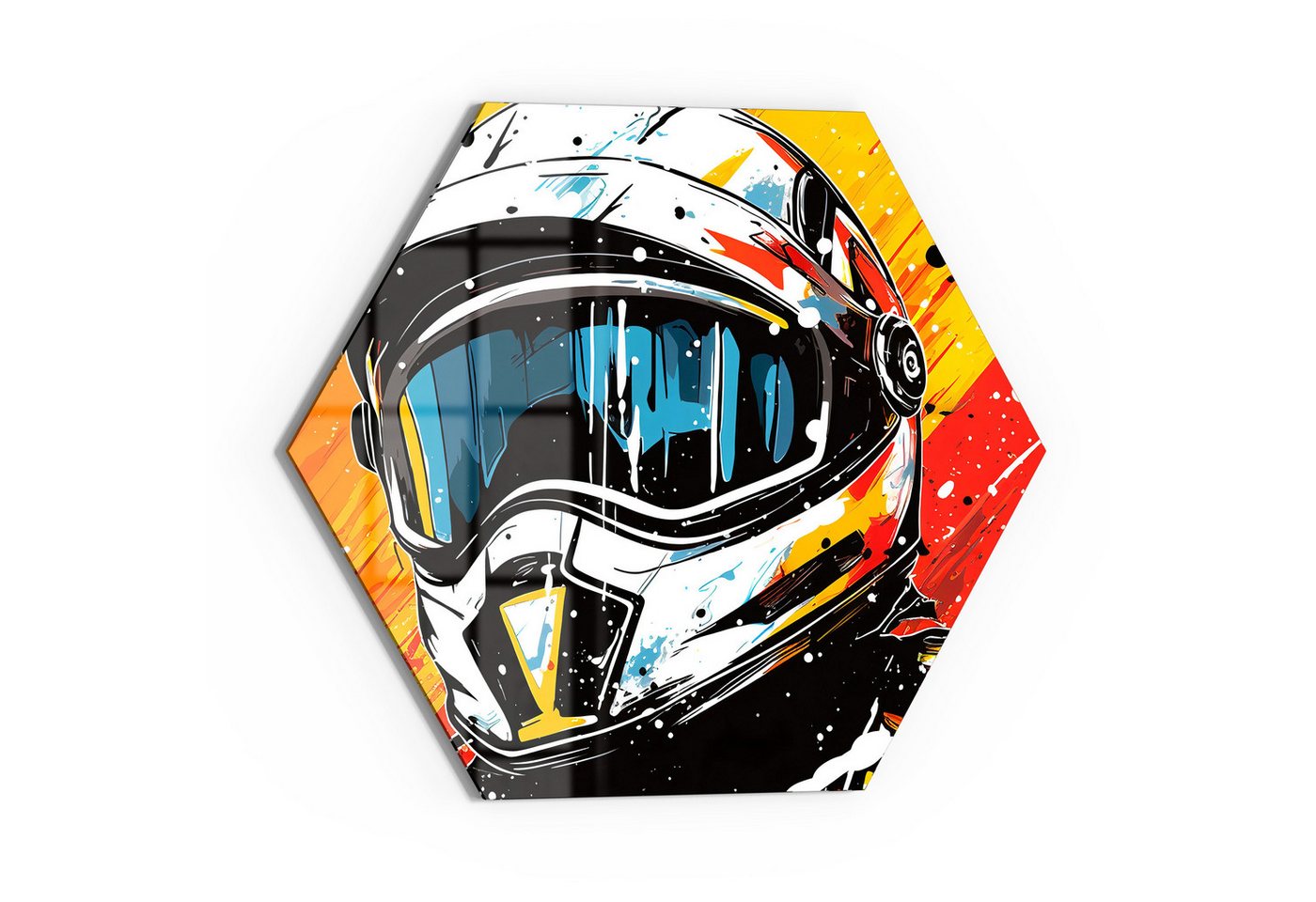 DEQOART Glasbild 'Rennfahrer im Fokus', 'Rennfahrer im Fokus', Glas Wandbild Bild schwebend modern DEQOART Glasbild 'Rennfahrer im Fokus', 'Rennfahrer im Fokus', Glas Wandbild Bild schwebend modern von DEQOART