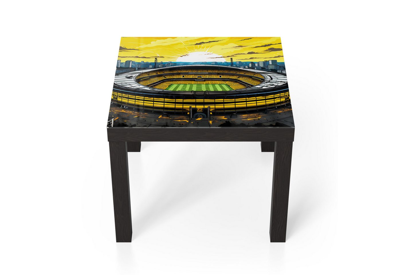 DEQORI Couchtisch 'Stadion Borussia Dortmund', Glas Beistelltisch Glastisch modern von DEQORI