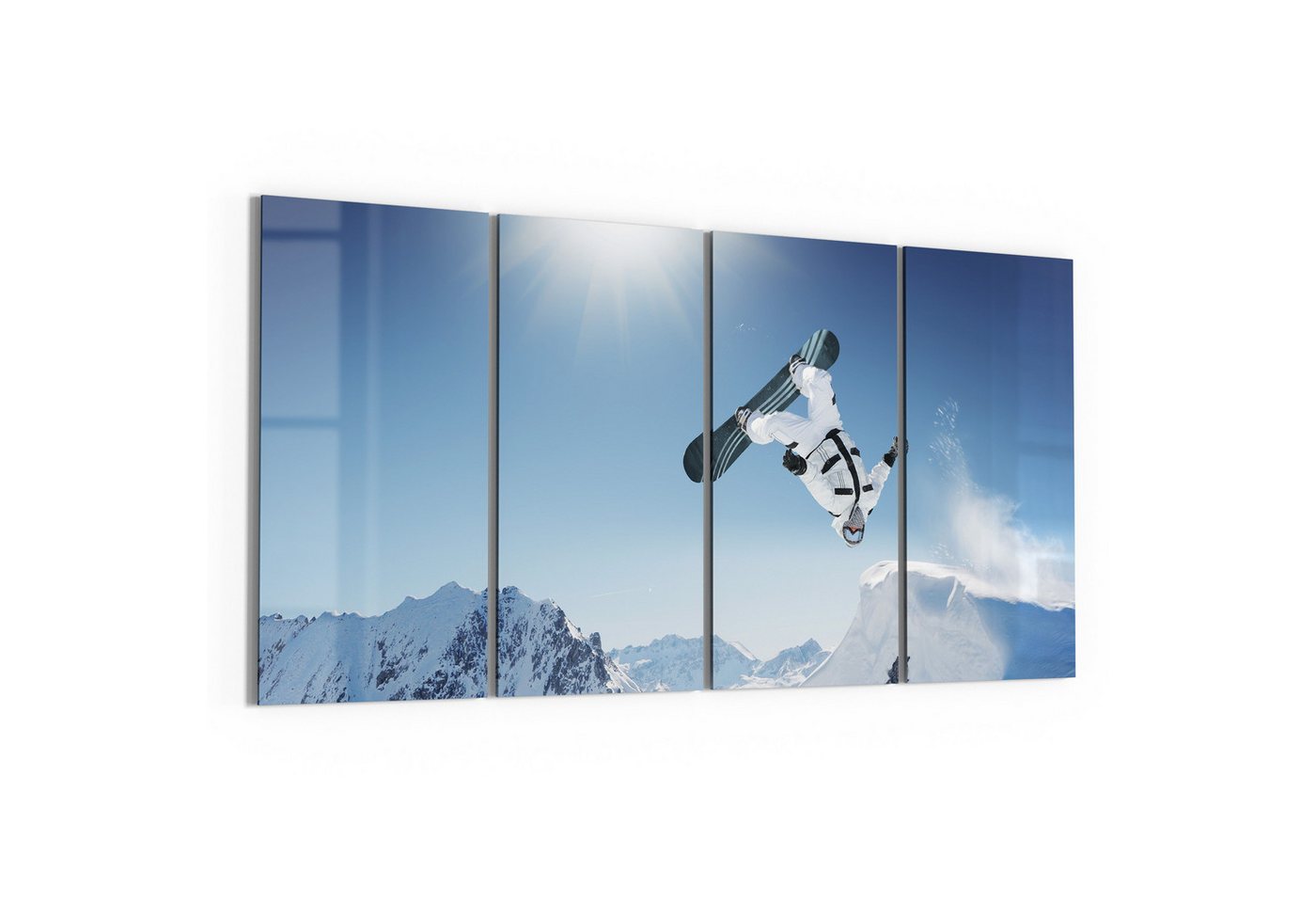 DEQORI Glasbild 'Adrenalin im Schnee', 'Adrenalin im Schnee', Glas Wandbild Bild schwebend modern DEQORI Glasbild 'Adrenalin im Schnee', 'Adrenalin im Schnee', Glas Wandbild Bild schwebend modern von DEQORI