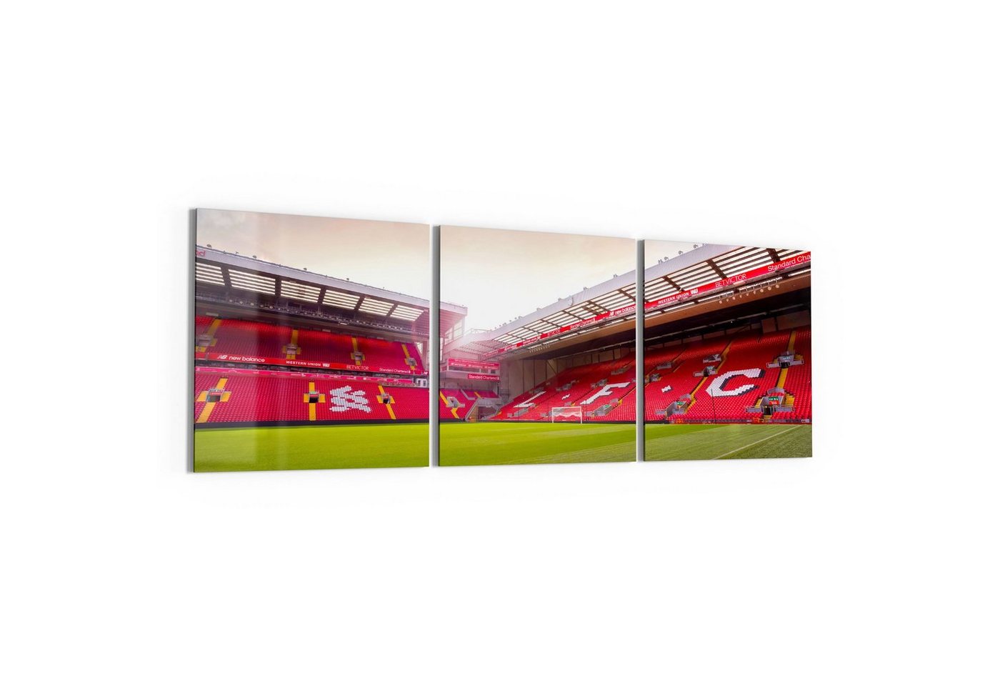 DEQORI Glasbild 'Anfield Road, Liverpool', 'Anfield Road, Liverpool', Glas Wandbild Bild schwebend modern DEQORI Glasbild 'Anfield Road, Liverpool', 'Anfield Road, Liverpool', Glas Wandbild Bild schwebend modern von DEQORI