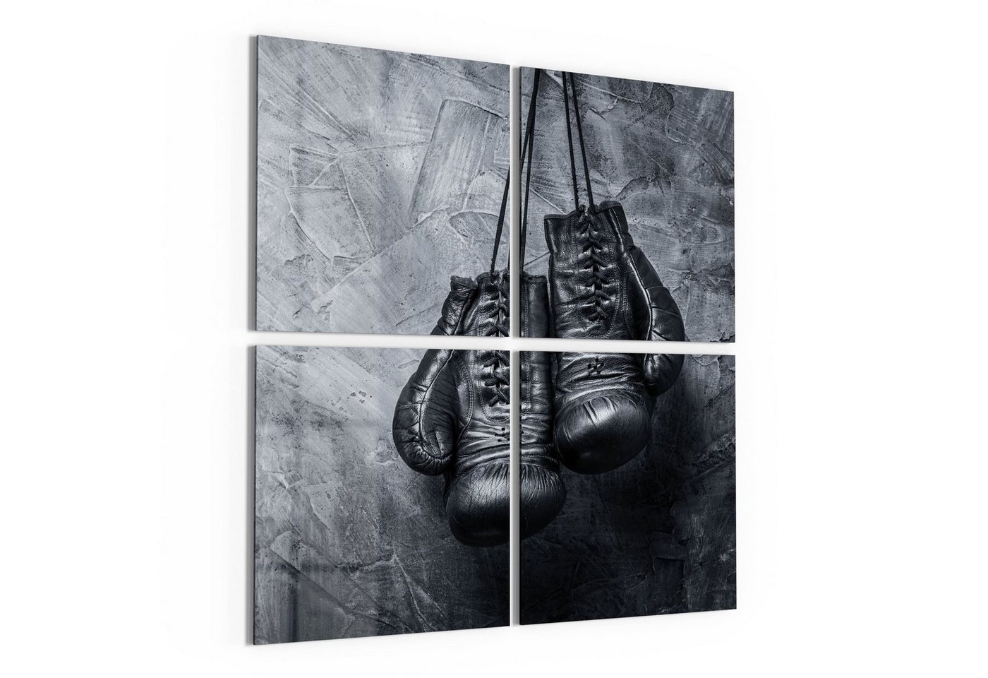 DEQORI Glasbild 'Antike Boxhandschuhe', 'Antike Boxhandschuhe', Glas Wandbild Bild schwebend modern DEQORI Glasbild 'Antike Boxhandschuhe', 'Antike Boxhandschuhe', Glas Wandbild Bild schwebend modern von DEQORI