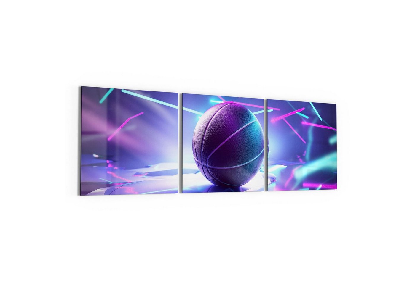 DEQORI Glasbild 'Inszenierter Basketball', 'Inszenierter Basketball', Glas Wandbild Bild schwebend modern DEQORI Glasbild 'Inszenierter Basketball', 'Inszenierter Basketball', Glas Wandbild Bild schwebend modern von DEQORI