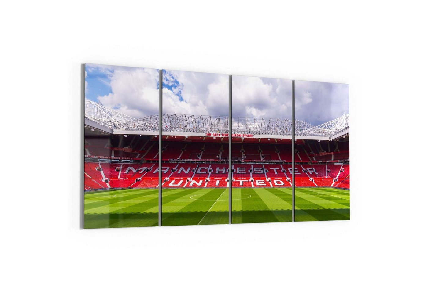 DEQORI Glasbild 'Old Trafford, Manchester', 'Old Trafford, Manchester', Glas Wandbild Bild schwebend modern DEQORI Glasbild 'Old Trafford, Manchester', 'Old Trafford, Manchester', Glas Wandbild Bild schwebend modern von DEQORI