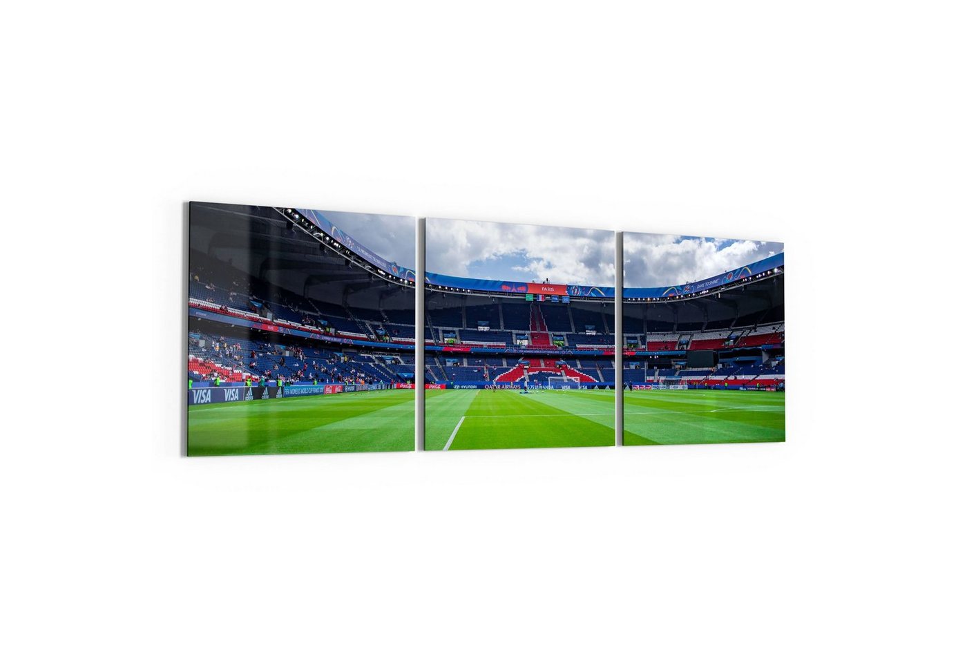 DEQORI Glasbild 'Parc des Princes, Paris', 'Parc des Princes, Paris', Glas Wandbild Bild schwebend modern DEQORI Glasbild 'Parc des Princes, Paris', 'Parc des Princes, Paris', Glas Wandbild Bild schwebend modern von DEQORI