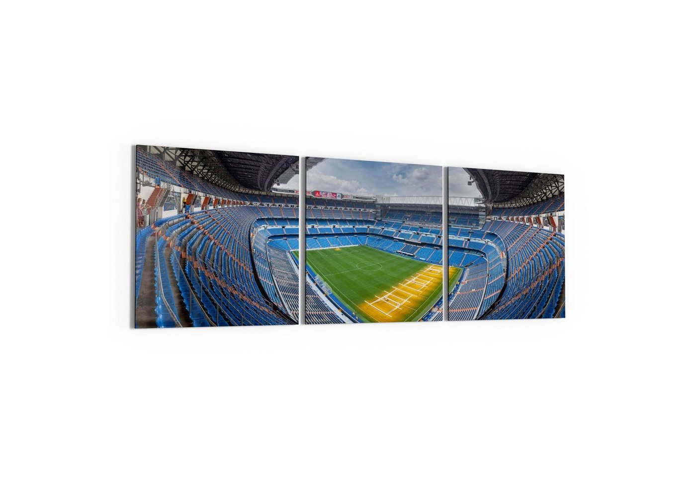DEQORI Glasbild 'Santiago Bernabeu, Madrid', 'Santiago Bernabeu, Madrid', Glas Wandbild Bild schwebend modern DEQORI Glasbild 'Santiago Bernabeu, Madrid', 'Santiago Bernabeu, Madrid', Glas Wandbild Bild schwebend modern von DEQORI