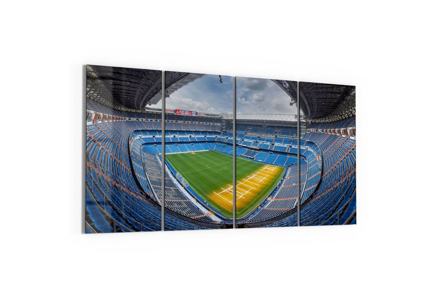 DEQORI Glasbild 'Santiago Bernabeu, Madrid', 'Santiago Bernabeu, Madrid', Glas Wandbild Bild schwebend modern DEQORI Glasbild 'Santiago Bernabeu, Madrid', 'Santiago Bernabeu, Madrid', Glas Wandbild Bild schwebend modern von DEQORI