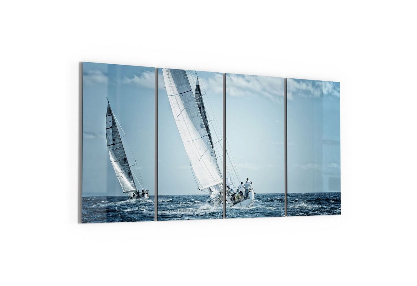 DEQORI Glasbild 'Segelboote auf hoher See', 'Segelboote auf hoher See', Glas Wandbild Bild schwebend modern DEQORI Glasbild 'Segelboote auf hoher See', 'Segelboote auf hoher See', Glas Wandbild Bild schwebend modern von DEQORI