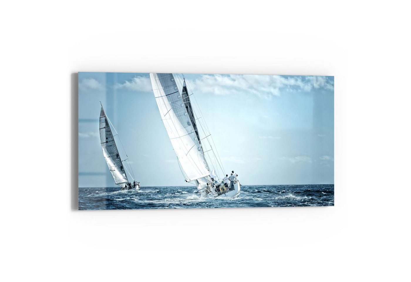 DEQORI Glasbild 'Segelboote auf hoher See', 'Segelboote auf hoher See', Glas Wandbild Bild schwebend modern DEQORI Glasbild 'Segelboote auf hoher See', 'Segelboote auf hoher See', Glas Wandbild Bild schwebend modern von DEQORI