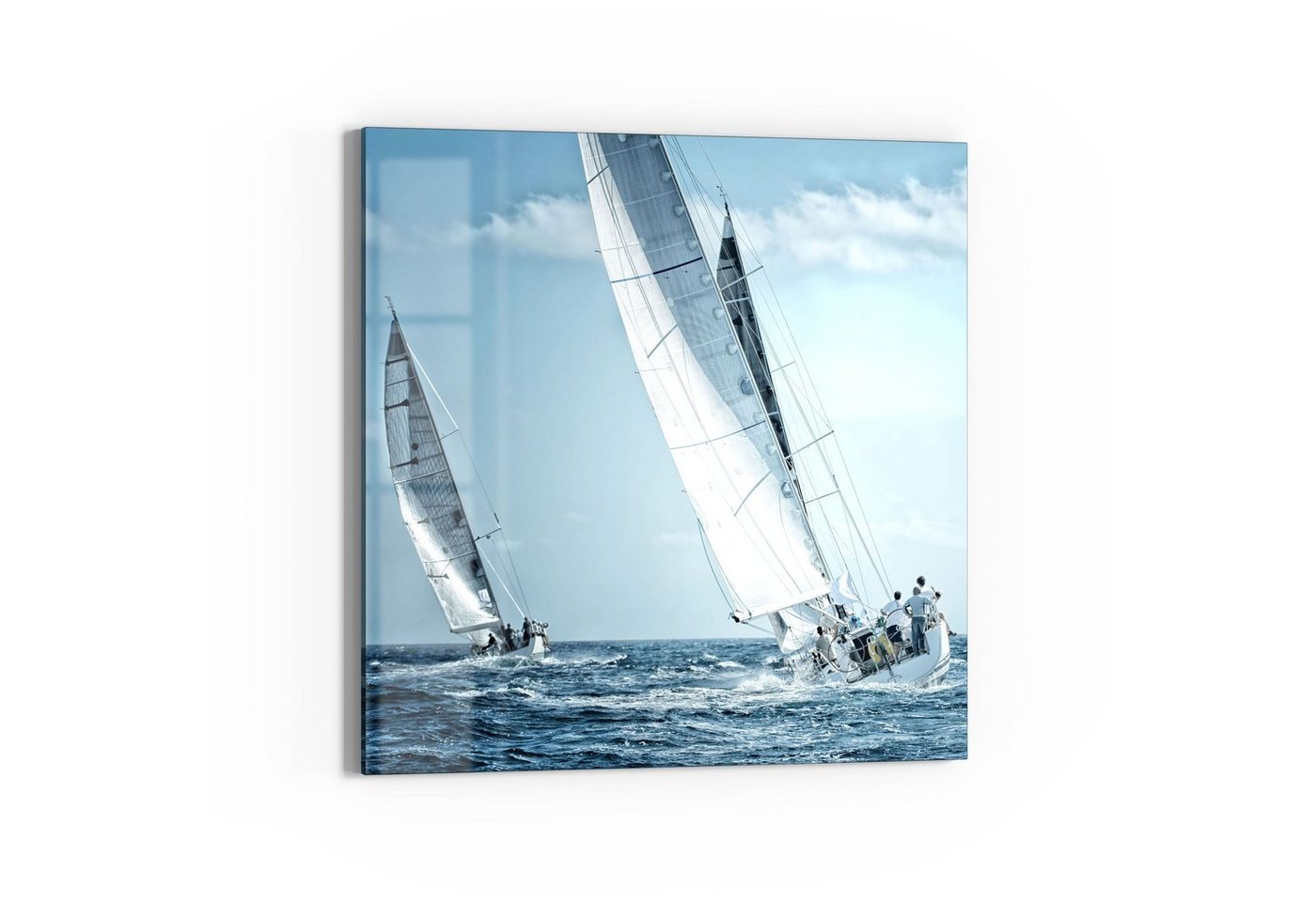 DEQORI Glasbild 'Segelboote auf hoher See', 'Segelboote auf hoher See', Glas Wandbild Bild schwebend modern DEQORI Glasbild 'Segelboote auf hoher See', 'Segelboote auf hoher See', Glas Wandbild Bild schwebend modern von DEQORI