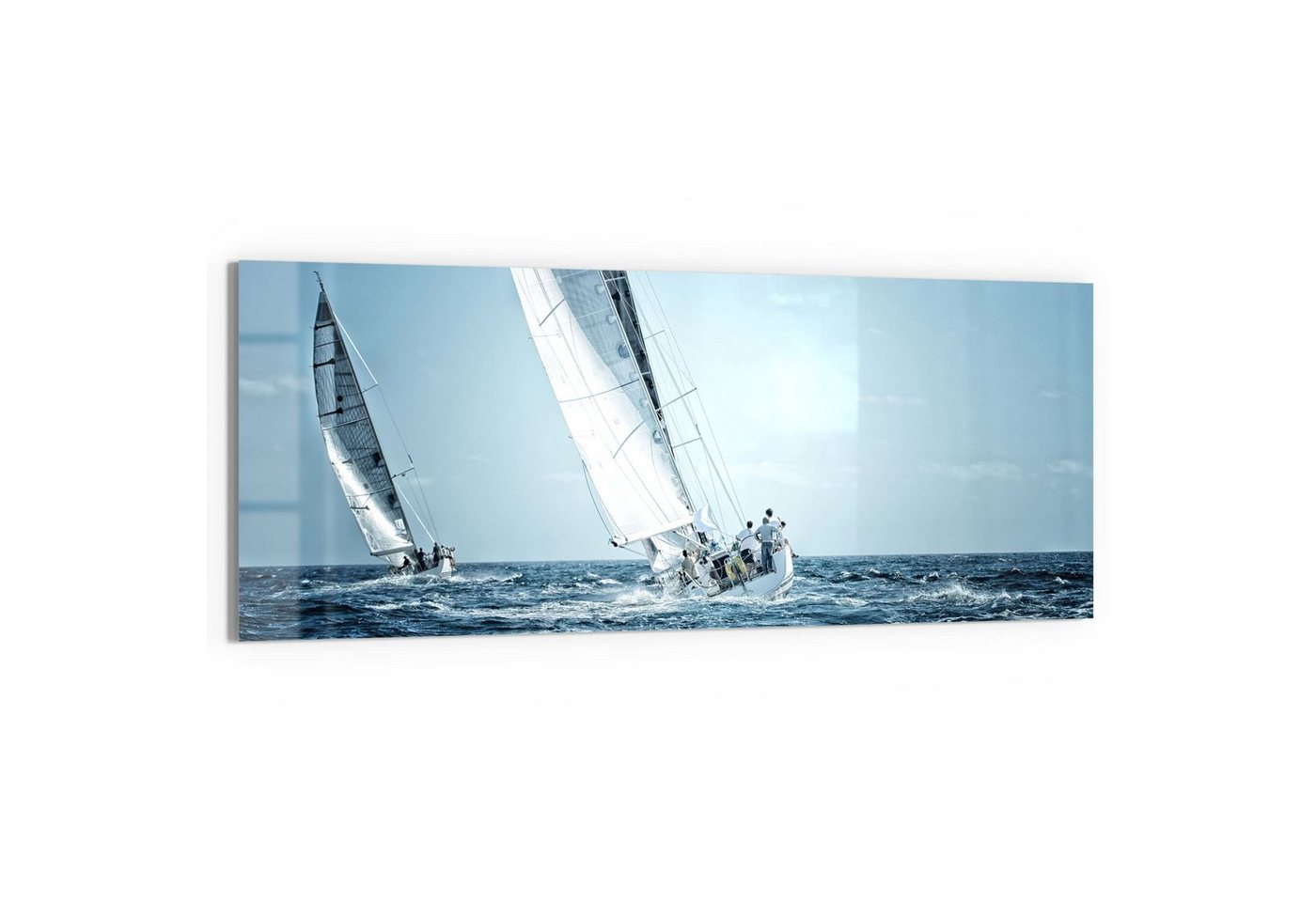 DEQORI Glasbild 'Segelboote auf hoher See', 'Segelboote auf hoher See', Glas Wandbild Bild schwebend modern DEQORI Glasbild 'Segelboote auf hoher See', 'Segelboote auf hoher See', Glas Wandbild Bild schwebend modern von DEQORI