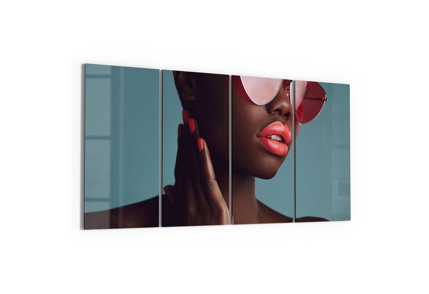 DEQORI Glasbild 'Sonnenbrille inszeniert', 'Sonnenbrille inszeniert', Glas Wandbild Bild schwebend modern DEQORI Glasbild 'Sonnenbrille inszeniert', 'Sonnenbrille inszeniert', Glas Wandbild Bild schwebend modern von DEQORI