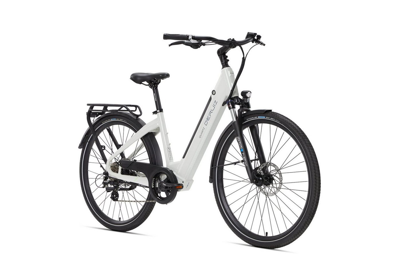 DERUIZ E-Bike Cityrad Elegantes City E-bike Pedelec 28 Zoll, 8 Gang SHIMANO Altus RD-M310-Smart Schaltwerk, Kettenschaltung, Heckmotor, 644 Wh, (mit Akku-Ladegerät, mit Werkzeug), gestufter Rahmen, 644Wh Hochleistungsakku von DERUIZ