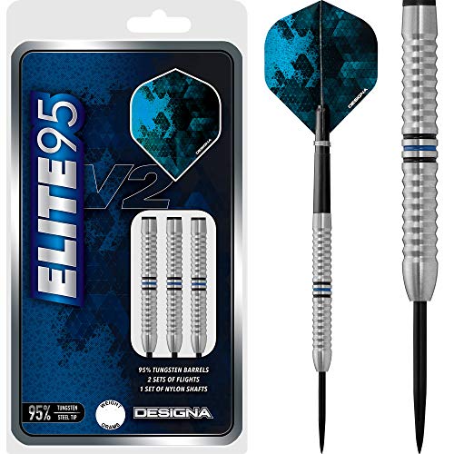 DESIGNA DARTS D8668 Elite 95 V2 | Stahlspitze Dartset | M3 26g von DESIGNA DARTS