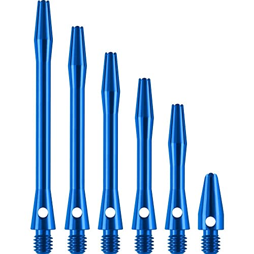 DESIGNA DARTS Dart-Schäfte aus Metall, 3 Sets eloxiertes Aluminium, kurz, blau, 35 mm von DESIGNA DARTS
