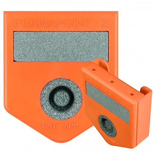 Designa Permapoint Pro Dartschärfer mit Punktschutz und Flugschutz, Orange von DESIGNA