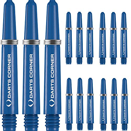DESIGNA DARTS S0746 Schäfte | 5 Sets robuste Nylon-Dartpfeile Eckschäfte inkl. Stahlring, kurz, blau DESIGNA DARTS S0746 Schäfte | 5 Sets robuste Nylon-Dartpfeile Eckschäfte inkl. Stahlring, kurz, blau von DESIGNA DARTS