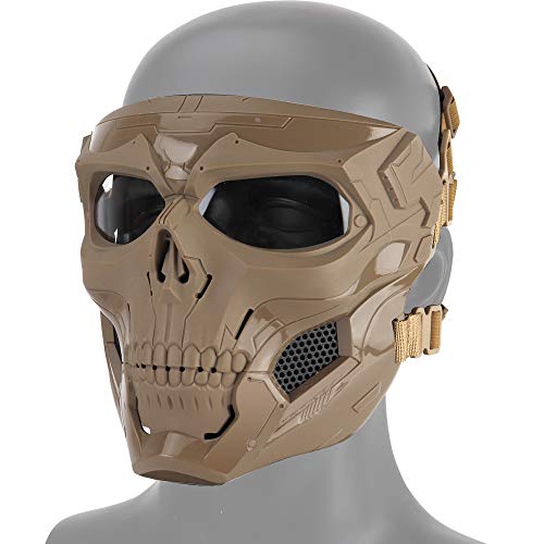 DETECH Paintball-Taktik Helm Schädel Masken Atmungsaktiv Schießen Jagd Masken Männer Vollgesichts Airsoft Military Halloween Party Maske DETECH Paintball-Taktik Helm Schädel Masken Atmungsaktiv Schießen Jagd Masken Männer Vollgesichts Airsoft Military Halloween Party Maske von DETECH