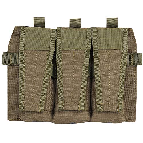 Taktische Magazintasche Multicam Triple 5.56 Magazintasche Airsoft für Tactical Vest AVS JPC Molle Front Panel von DETECH