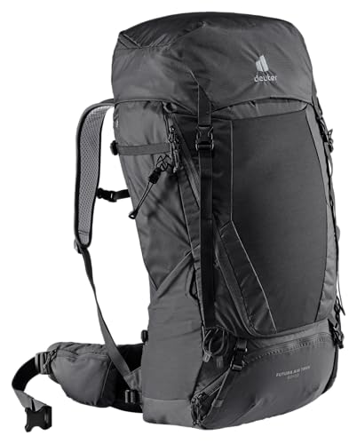 deuter Futura Air Trek 60 + 10 Trekking Wanderrucksack, Black-graphite von deuter