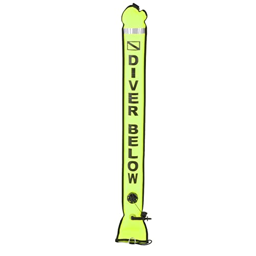 DEWIN Boje Tauchen, 120 x 15 cm Signalschlauch, Gut Sichtbare Aufblasbare Oberflächenmarkierung, Aufblasbares Tauchoberflächen-Signalmarkierungsbojenzubehör, für Sicherheit DEWIN Boje Tauchen, 120 x 15 cm Signalschlauch, Gut Sichtbare Aufblasbare Oberflächenmarkierung, Aufblasbares Tauchoberflächen-Signalmarkierungsbojenzubehör, für Sicherheit von DEWIN