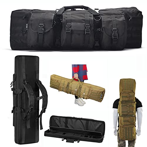 Double Rifle Bag Case,Gewehr Futteral Langwaffen,93 cm/108 cm/118cm/140cm 600D Oxford Fabric Shotgun case,case Long Weapons,Airsoft Weapons Backpack,Soft Padded Rifle case von DFANCE