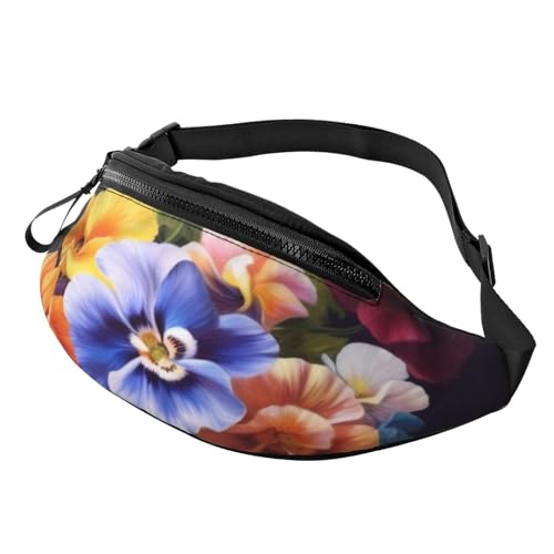 Fashion Casual Flower Diamond Painting Bauchtasche - Verstellbare Bauchtasche, Hüfttasche, Hüfttasche für Damen & Herren - Langlebig, Leicht, Sicherer Reißverschluss Hüfttaschen für Wandern, Reisen & von DFEPFKGOKL