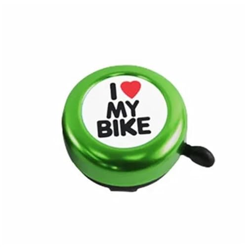 Aluminium-Fahrradklingel, Fahrradklingeln for Erwachsene und Kinder, Fahrradklingeln for Lenker, Rennrad-Mountainbike-Zubehör(Color:Green 1) von DFJOENVLDKHFE
