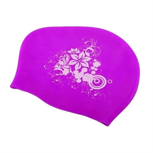 DFJOENVLDKHFE Badekappe | Perfekt for alle Haartypen - Ihr bequemer Begleiter im Pool(Purple) von DFJOENVLDKHFE