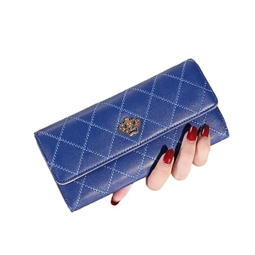 DFJOENVLDKHFE Damen-Handgelenk-Clutch, kleine Damen-Mehrfachtasche, Damen-PU-Leder-Geldbörse, Geldbörsen-Armbänder(Color:Blue) von DFJOENVLDKHFE