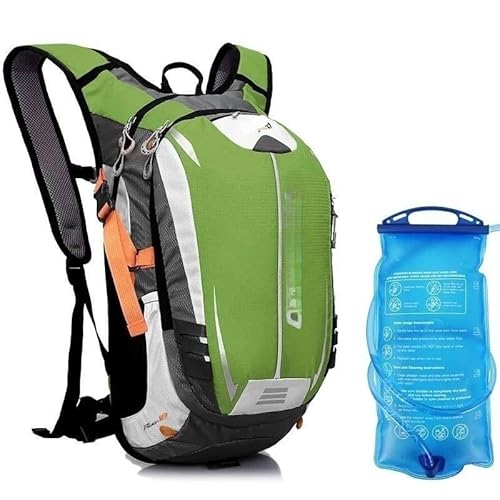 Laufgürtel-Hüfttasche, Hüfttasche for Wandern, Radfahren, Sport, mit verstellbarem Gurt, Leichter Laufrucksack(Color:GN and 1.5L) von DFJOENVLDKHFE