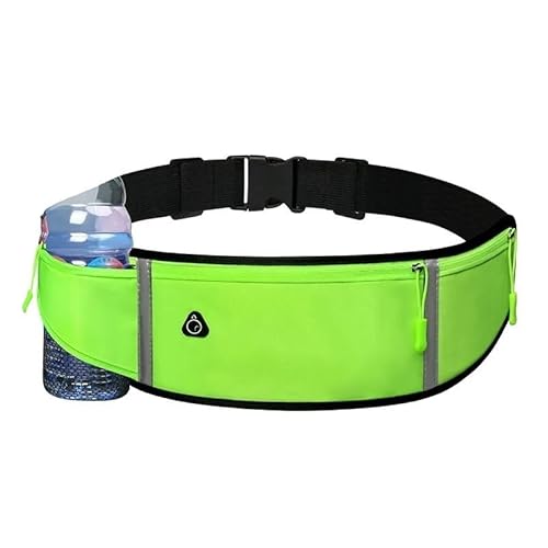 Laufgürtel-Hüfttasche, Hüfttasche for Wandern, Radfahren, Sport, mit verstellbarem Gurt, Leichter Laufrucksack(Color:Green B) von DFJOENVLDKHFE