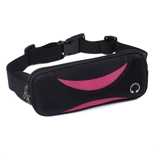 Laufgürtel-Hüfttasche, Hüfttasche for Wandern, Radfahren, Sport, mit verstellbarem Gurt, Leichter Laufrucksack(Color:Pink Color) von DFJOENVLDKHFE