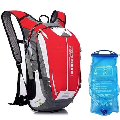 Laufgürtel-Hüfttasche, Hüfttasche for Wandern, Radfahren, Sport, mit verstellbarem Gurt, Leichter Laufrucksack(Color:RD and 1.5L) von DFJOENVLDKHFE