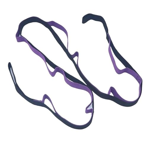 Yoga- und Fitnessgurte: Dehnbare Widerstandsbänder, Yogabänder – praktisch und verstellbar for Yoga, Pilates, Stretching(PURPLE) von DFJOENVLDKHFE