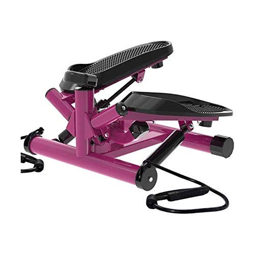 Verstellbarer Mini-Stepper Air Climber Step Fitnessgerät mit Widerstandsband und LCD-Display Heim-Fitnessgerät (Farbe: Pink) (Violett) von DGFGNHGJNHWTKJM