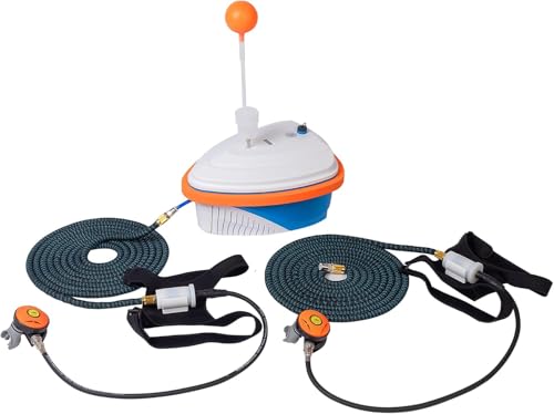 DGLUYUDV Tauchventilator, unterstützt 2 Taucher, wiederaufladbar, wasserdichter Luftkompressor mit 18,3 m langem Schlauch, Tauchsystem für Freizeit-Tauchen, Angeln, 10 H DGLUYUDV Tauchventilator, unterstützt 2 Taucher, wiederaufladbar, wasserdichter Luftkompressor mit 18,3 m langem Schlauch, Tauchsystem für Freizeit-Tauchen, Angeln, 10 H von DGLUYUDV
