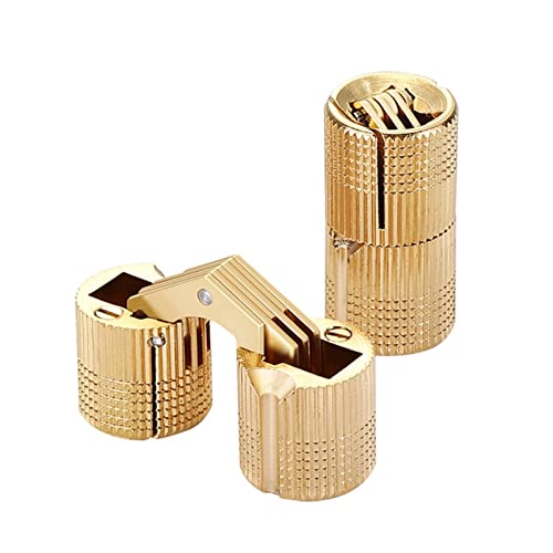 DGOINGPI Deckbeschläge 2 Stück 8–18 mm versteckter Schrank zylindrischer unsichtbarer Türscharnier-Installations-Möbel-Hardware accesorios para barcos(10mm) von DGOINGPI