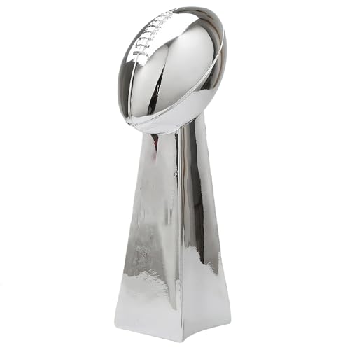 DGSFES 2022 Champion Trophy Super Bowl Championship Trophy Fantasy Silver Rugby Player Souvenir for Fans Trophy for Home and Desk Decoration (33cm) DGSFES 2022 Champion Trophy Super Bowl Championship Trophy Fantasy Silver Rugby Player Souvenir for Fans Trophy for Home and Desk Decoration (33cm) von DGSFES