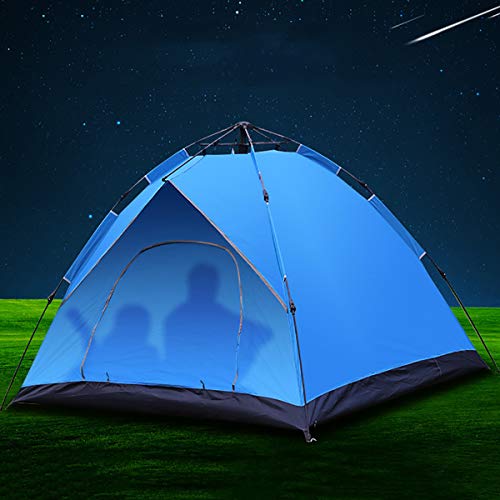 Pop-Up-Zelt für 3–4 Personen, großes Belüftungszelt, Strandzelt, Gartenzelt, Campingzelte, Innenzelt, UV-Zelt, blaues Zelt von DHJKCBH
