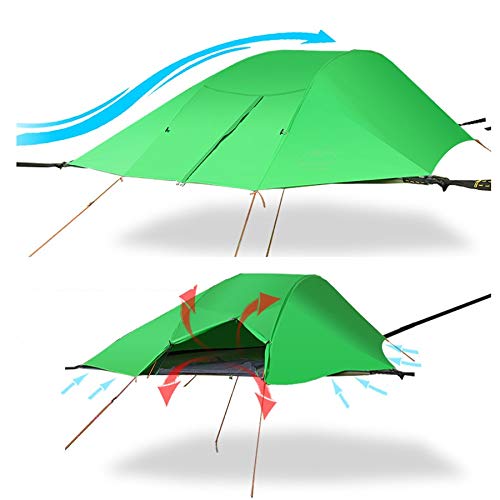 Zelte, Campingzelt, 1 und 2 Personen, leichtes Rucksackzelt, wasserdicht, Zwei Türen, einfach aufzubauendes Zelt für Outdoor, Wandern, Bergsteigen, Reisen von DHJKCBH
