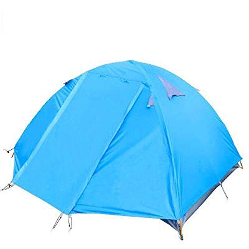 Zelte, UV-Schutz, automatisches Pop-up-Campingzelt für 2–3 Personen, blau, wasserdicht, leicht, Kuppelzelt, Netztüren und Fenster, perfekt für Strand, Outdoor, Reisen, Wandern, Camping von DHJKCBH