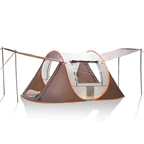 Zelte Pop-up-Zelt für 3–4 Personen, wasserdichtes Zelt, 2 große Türen und 2 Dachlüftungsöffnungen, 4 belüftete Netzfenster, sofortiges Zelt für die Familie, Campingzelt erforderlich von DHJKCBH
