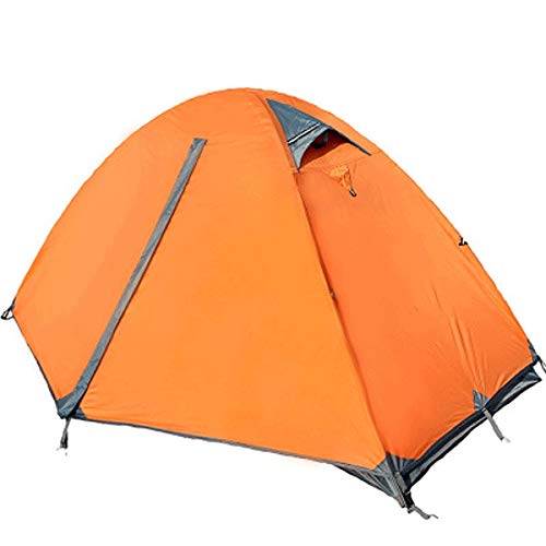 Zelte für Camping, Rucksackreisen, Zelt für eine Person, leichtes, wasserdichtes Camping-Wanderzelt für Erwachsene, Pfadfinder, einfache Doppelschicht von DHJKCBH